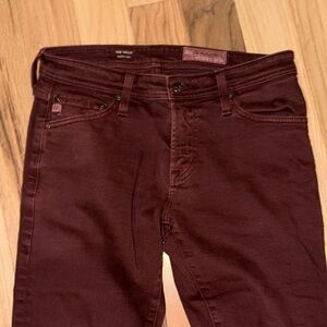 Men’s Burgundy Jeans